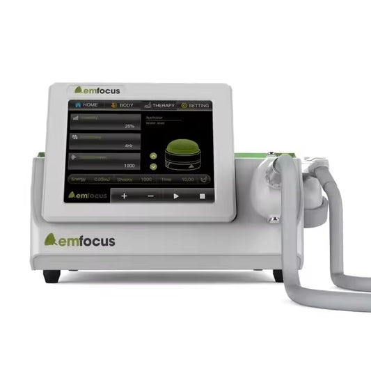 Dispositivo de fisioterapia por ondas de choque electromagnéticas enfocadas EMfocus