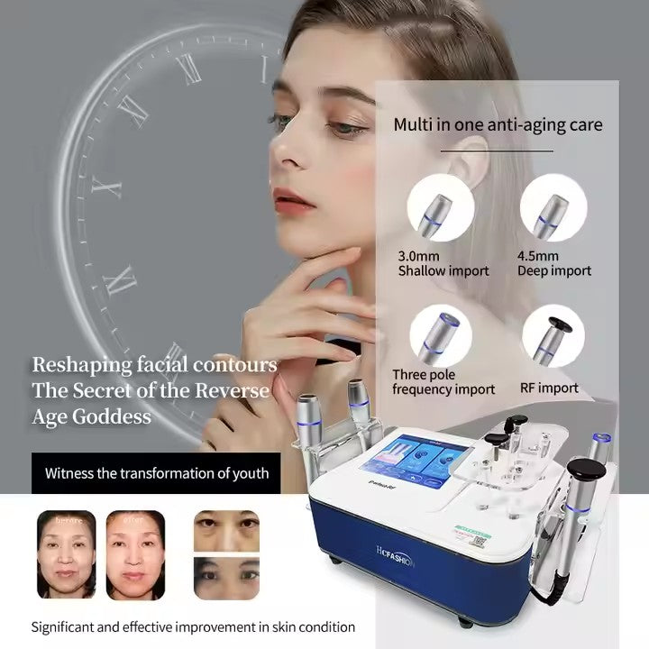 RF + HIFU Face lift skin tightening machine