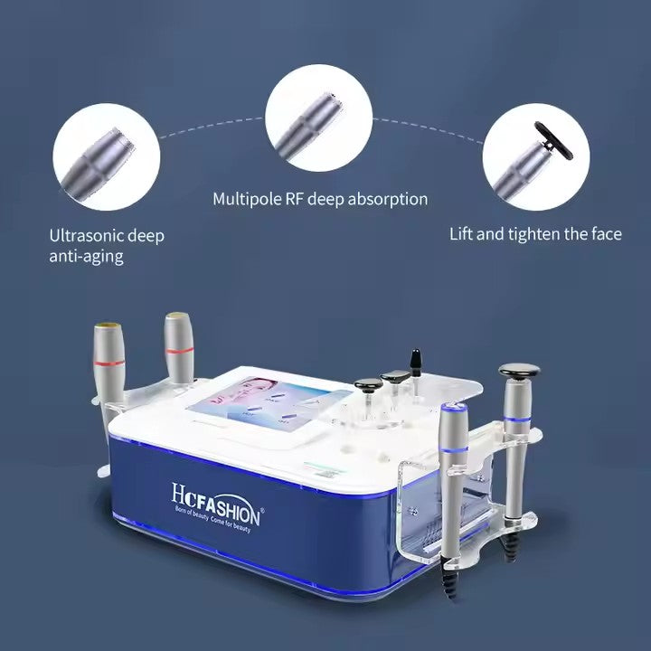 RF + HIFU Face lift skin tightening machine